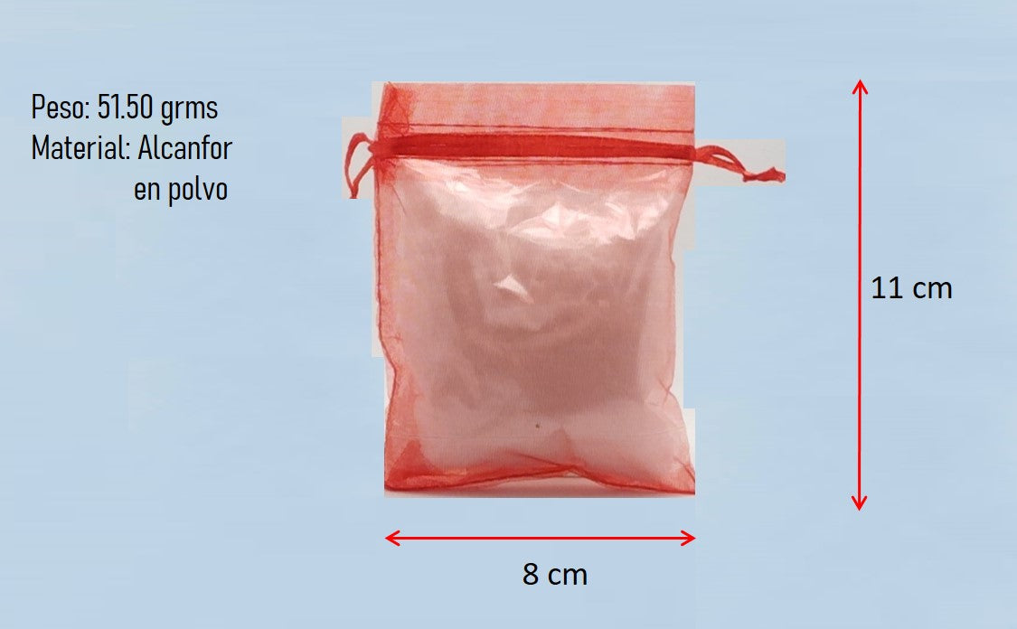 Alcanfor en polvo para limpieza de espacios