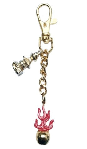 Bola de fuego con Ksitigarbha y pagoda